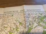 Original War Office Map, Second War Revision 1940, Wimbourne and Ringwood