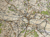 Original War Office Map, Second War Revision 1940, Wimbourne and Ringwood