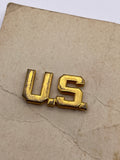 Original American Officer's U.S. Collar Dog, Early War