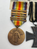 Original World War One American Medal Grouping, Incl. Victory Medal, Five Clasps, 28th Infantry Division