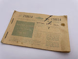 Original Home Front Motorcycle Petrol Ration Book