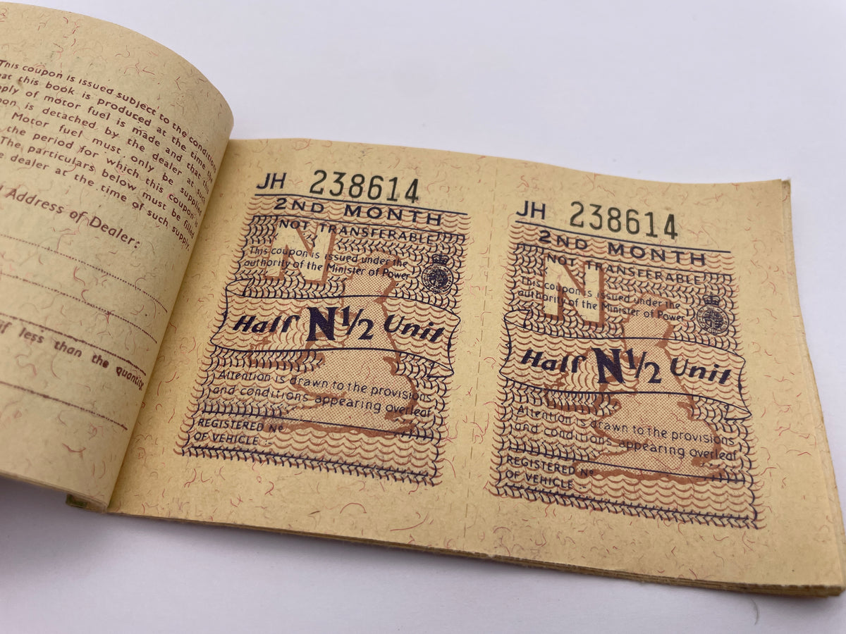 Original Home Front Motorcycle Petrol Ration Book – Hornbeam Militaria