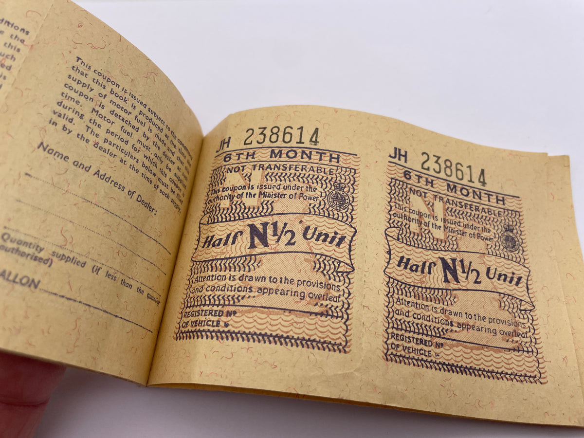 Original Home Front Motorcycle Petrol Ration Book – Hornbeam Militaria