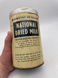 Original 1940s/1950s Ministry of Food Tin, National Dried Milk