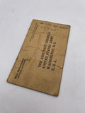 Original World War Two American Soldier's Individual Pay Record
