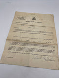 Original World War Two American Call Up/Draft Paper