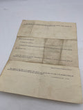 Original World War Two American Call Up/Draft Paper