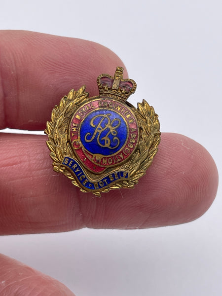 Original Post World War Two Era Buttonhole Badge, Royal Engineers Association