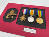 Original World War One Medal Trio, Gnr Barley, Royal Garrison Artillery