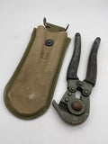 Original World War Two Era American M-1938 Wire Cutters and Pouch
