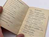 Original Pre World War One Booklet, Italian Phrase Book
