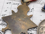 Original World War One Trio, Royal Navy Long Service, Alfred Sparks