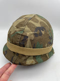 Original Rear Seam American M1 Helmet with Liner