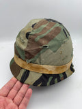 Original Korean War Rear Seam American M1 Helmet with Cover