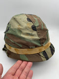 Original Korean War Rear Seam American M1 Helmet with Cover
