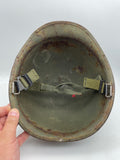 Original Korean War Rear Seam American M1 Helmet with Cover