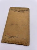 Original World War Two American Soldier's Individual Pay Record