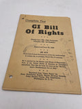 Original World War Two American Booklet, The GI Bill of Rights
