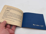 Original World War Two American Booklet, "Going Back to Civilian Life"