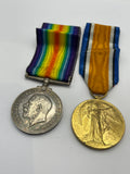 Original World War One Medal Pair, Dvr Scott, Royal Artillery