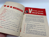 Original Early War American Home Front Book, "Victory Guide for Civilian Defense"