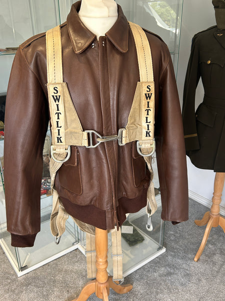 Original World War Two American Chest Pack Harness, Switlik Made