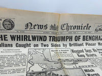 Original World War Two Newspaper, News Chronicle, 8 February 1941