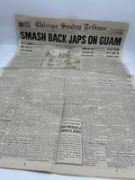 Original World War Two American Newspaper, Chicago Sunday Tribune, 23 July 1944
