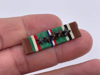 Original World War Two American EAME Ribbon Bar, Five Campaign Star