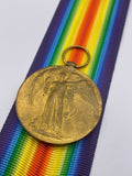 Original World War One Victory Medal, Pte Hessey, Liverpool Regiment, Deserted