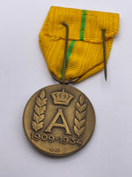 Original Belgian Commemorative Medal of the Reign of King Albert I