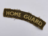 Original World War Two Home Guard Printed Cloth Shoulder Title