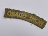 Original World War Two Home Guard Printed Cloth Shoulder Title