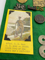 Original World War One American Grouping, Including Victory Medal, 114th Corps of Engineers