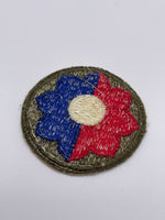 Original US Army 9th Infantry Division Patch, World War 2
