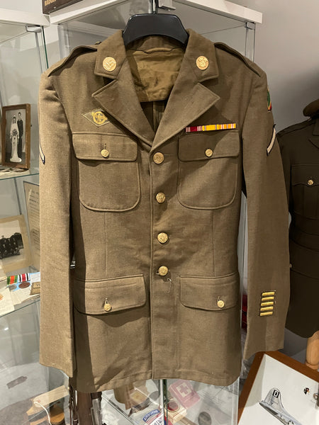 Original World War Two, 24th Infantry Division Enlisted Man's Class A Tunic, African-American Soldier