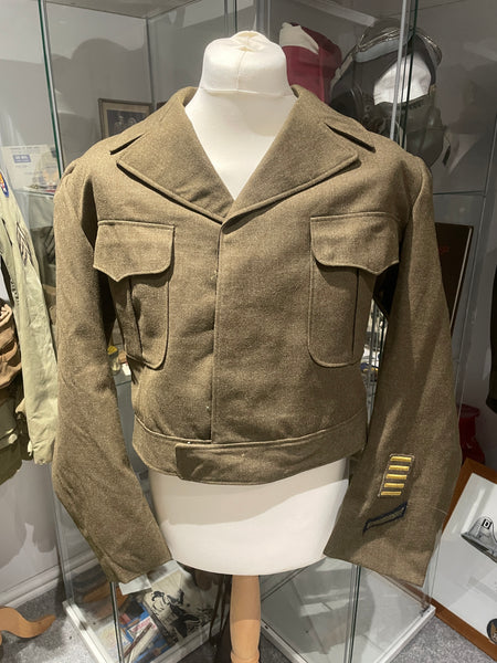 Original World War Two Era Ike Jacket, Washington Patch, Huge Size 46R