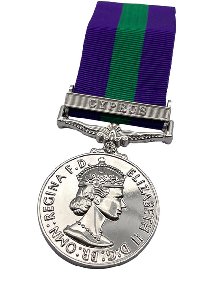 General Service Medal, ERII, Cyprus Clasp