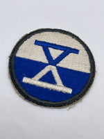 Original World War Two X Corps Patch