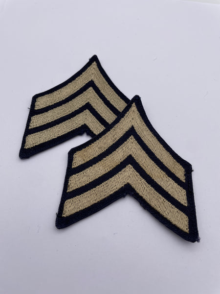 Original World War Two Era American Sgt Stripes/Chevrons