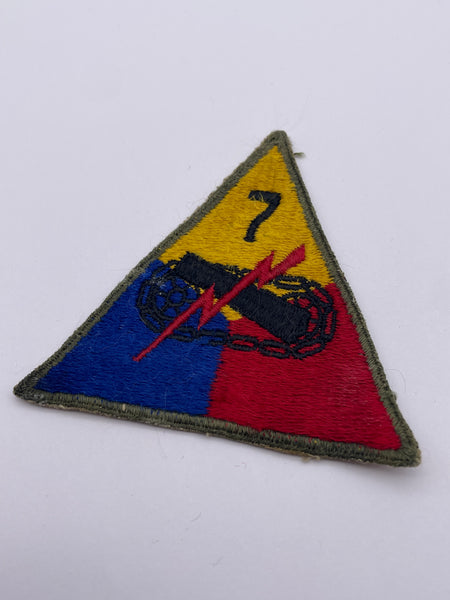 Original World War Two American 7th Armoured Infantry Division Patch