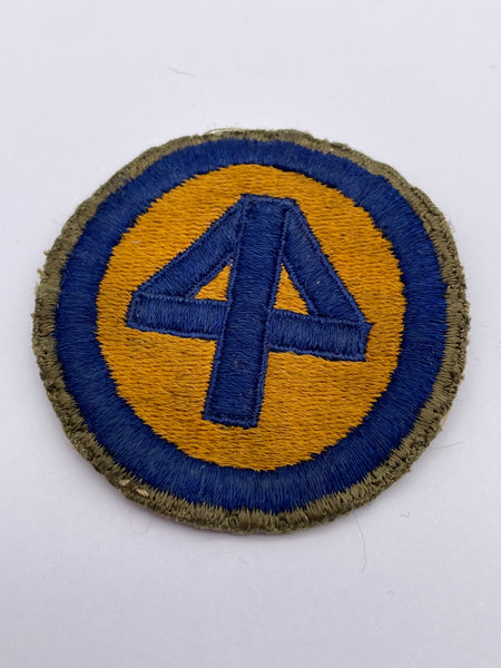 Original World War Two American 44th Infantry Division Patch, Green Back