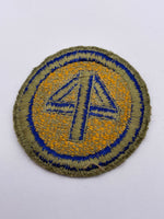 Original World War Two American 44th Infantry Division Patch, Green Back