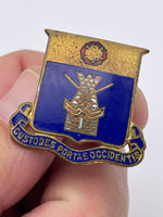 Original 186th Infantry Regiment Distinctive Unit Insignia, Screw Back