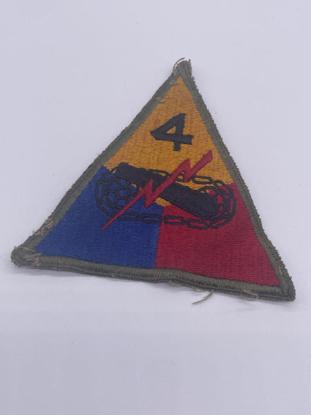 Original World War Two American 4th Armoured Infantry Division Patch