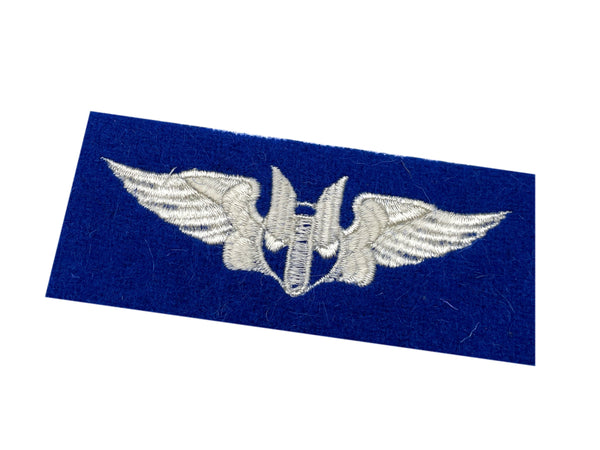 Blue Felt Backed Gunner's Wings