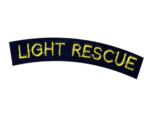 A.R.P. Warden "Light Rescue" Shoulder Title, Made in England