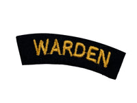 A.R.P. "Warden" Shoulder Title, Made in England