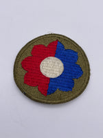 Original World War Two American 9th Infantry Division Patch, Greenback