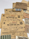 Original World War Two American Petrol Ration Coupons, Books, Photograph etc.